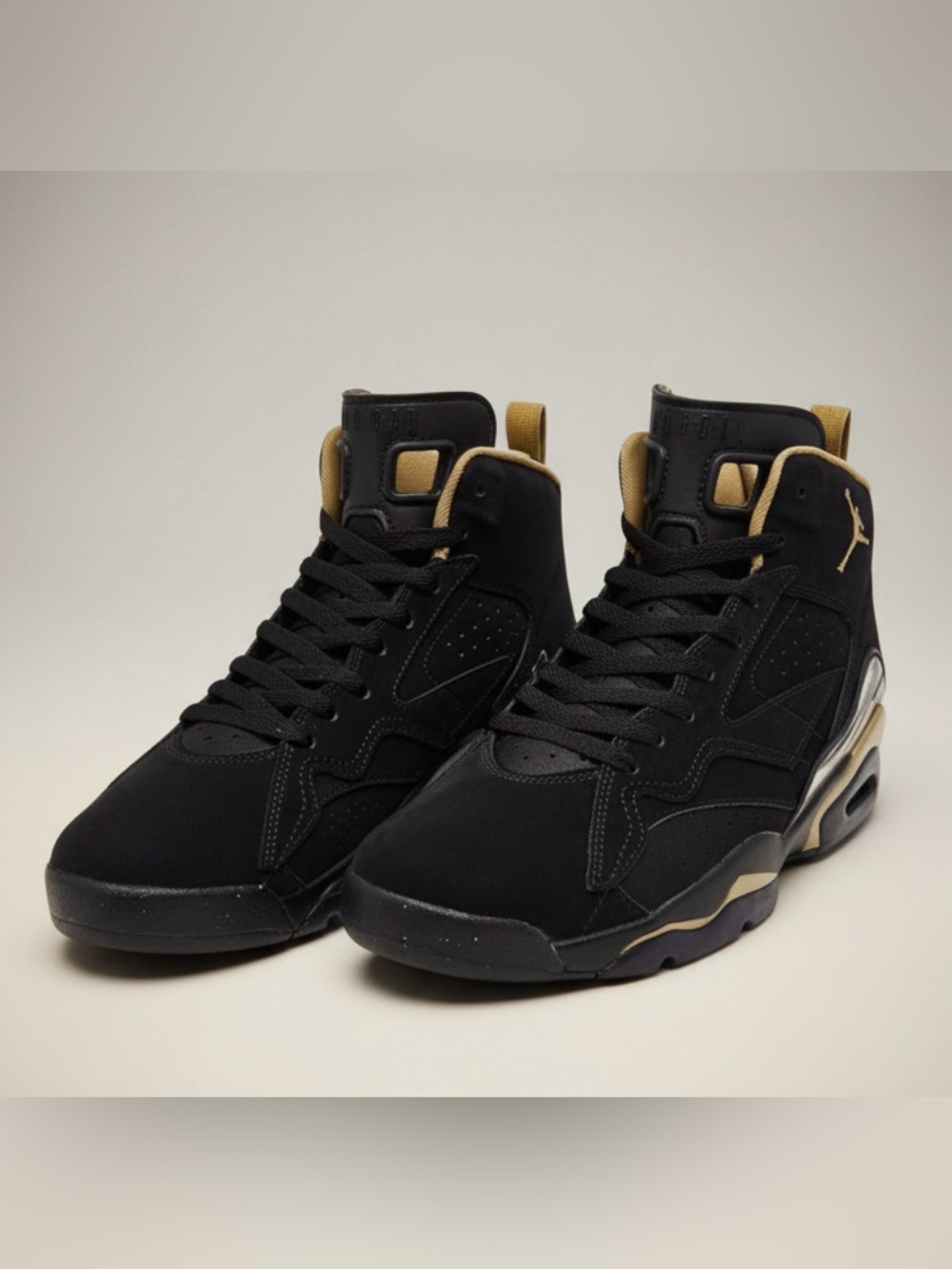 Jordan MVP Jumpman Women’s 8.5 Kids 6Y5 Black Metallic Gold